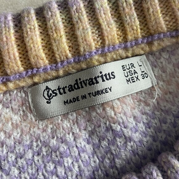 Stradivarius Heart Detail Pattern Rainbow Sweater ASO Enid Sinclair - Picture 4 of 8